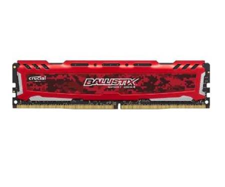 Crucial DIMM 4Gb DDR4 PC2400 Ballistix Sport LT Red (BLS4G4D240FSE)