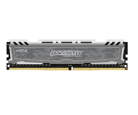 Crucial DIMM 4Gb DDR4 PC2666 Ballistix Sport LT Gray (BLS4G4D26BFSB)
