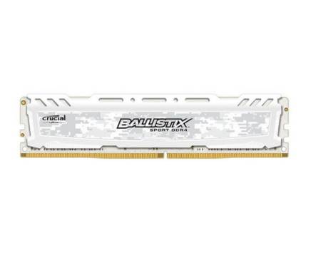 Crucial DIMM 8Gb DDR4 PC2666 Ballistix Sport LT White (BLS8G4D26BFSCK)