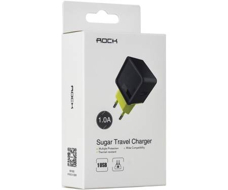 Зарядное устройство Rock Sugar Travel Charger 1USB 1A Black