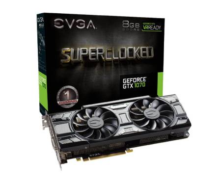 видеокарта EVGA GeForce GTX 1070 SC GAMING ACX 3.0 Black Edition