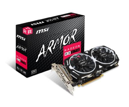 видеокарта MSI Radeon RX 570 ARMOR 8G OC