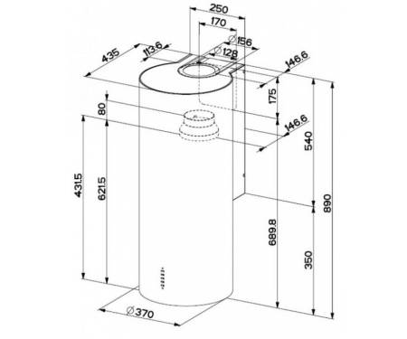 Вытяжка FABER CYLINDRA EG8 X A37 ELN