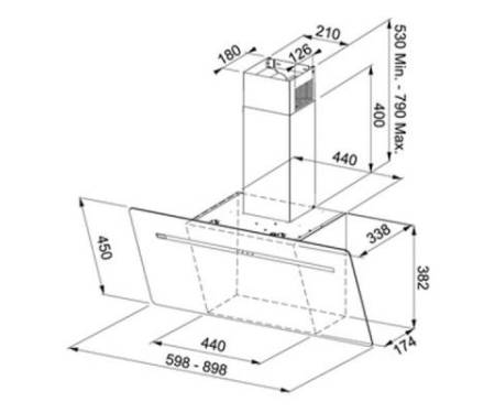 Вытяжка Franke Smart FPJ 905 V BK/BG (110.0441.355)