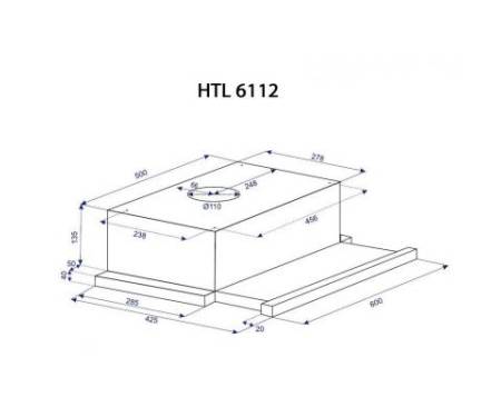 Вытяжка Minola HTL 6112 BL 650 LED