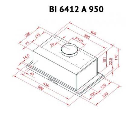 Вытяжка Perfelli BI 6412 A 950 I LED