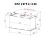Вытяжка Perfelli BISP 6973 A 1250 GF LED Strip