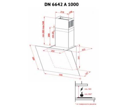 Вытяжка Perfelli DN 6642 A 1000 IV LED