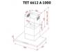 Вытяжка Perfelli TET 6612 A 1000 I LED