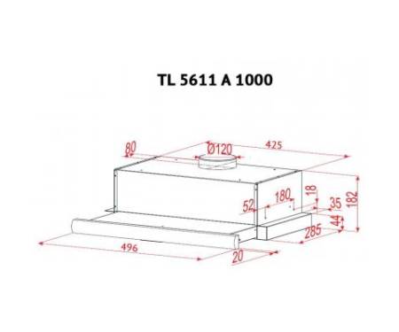 Вытяжка Perfelli TL 5611 A 1000 I
