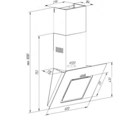 Вытяжка Pyramida NR-F 60 M BL IX
