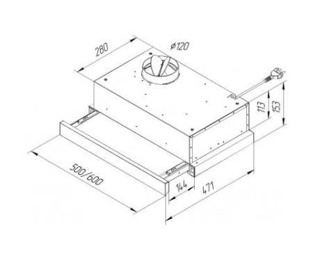Вытяжка Pyramida TL 60 SLIM BR