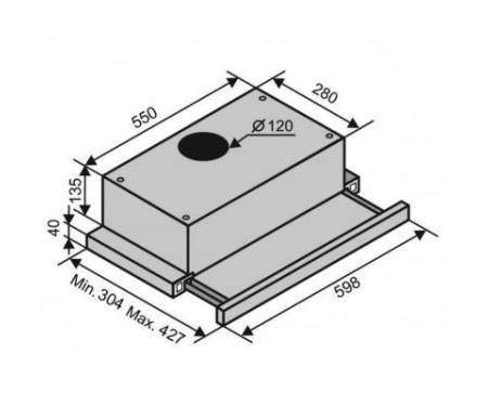 Вытяжка Ventolux GARDA 60 BG (650) IT H