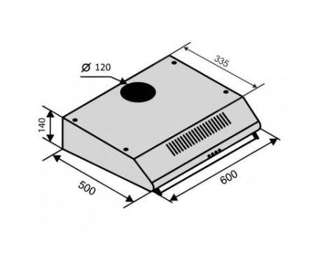 Вытяжка Ventolux ROMA 60 Inox LUX