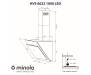 Вытяжка Minola HVS 6622 BL 1000 LED