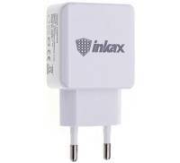 Зарядное устройство INKAX CD-01 Travel charger + Type-C cable 2USB 2.1A White