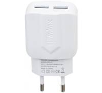 Зарядное устройство INKAX CD-21 Travel charger + Micro cable 2USB 2.1A White