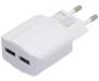 Зарядное устройство INKAX CD-21 Travel charger + Micro cable 2USB 2.1A White