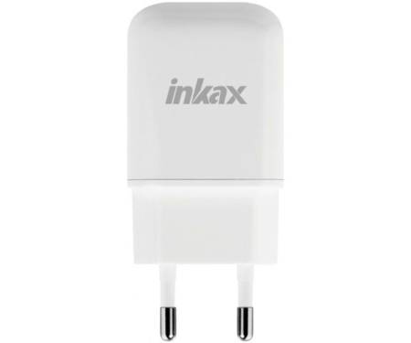 Зарядное устройство INKAX CD-24 Travel charger + Type-C cable 1USB 2.1A White