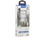 Зарядное устройство INKAX CD-27 Travel charger + Type-C cable 1USB 2.1A White