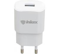 Зарядное устройство INKAX CD-27 Travel charger + Type-C cable 1USB 2.1A White