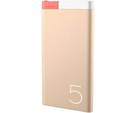 Power Bank Rock Odin Aluminum 5000 mAh Gold