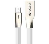 Кабель TOTU Joe Series Rhombus MicroUSB Cable 1.5m White
