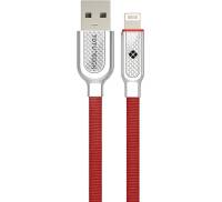 Кабель TOTU LI36 Han Series Zinc Alloy Lightning Cable 0.25m Red
