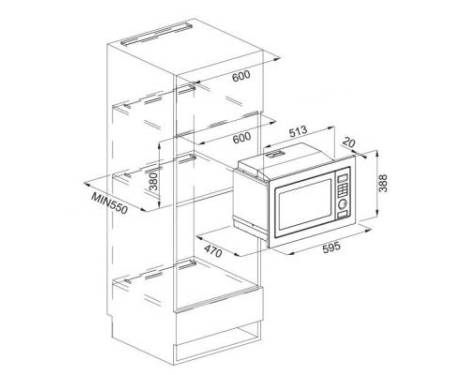 Микроволновая печь Franke FMW 250 SM G XS (131.0264.294)
