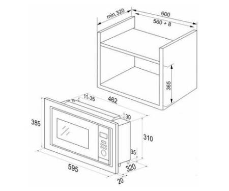 Микроволновая печь Hansa AMM20BEIH