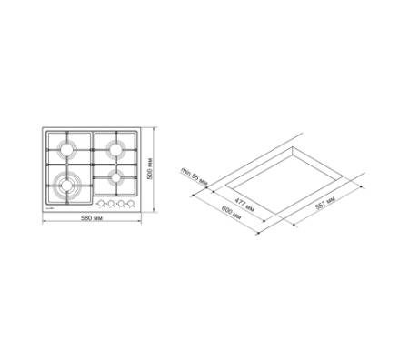 Варочная поверхность Pyramida PFX 648 T IX