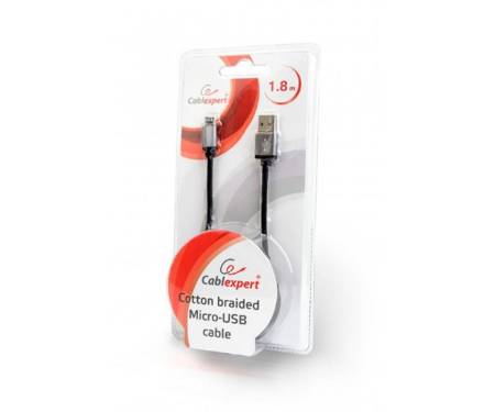 Кабель Cablexpert (CCB-mUSB2B-AMBM-6) USB 2.0 - Micro B, 1.8м, черный