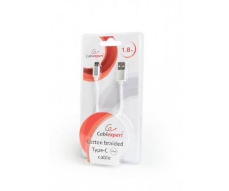 Кабель Cablexpert (CCB-mUSB2B-AMCM-6-S) USB 2.0 - USB Type-C, 1.8м, серебристый