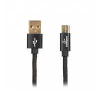 Кабель Cablexpert (CCPB-C-USB-04BK) USB 2.0 A - USB Type-C, премиум, 1м, черный