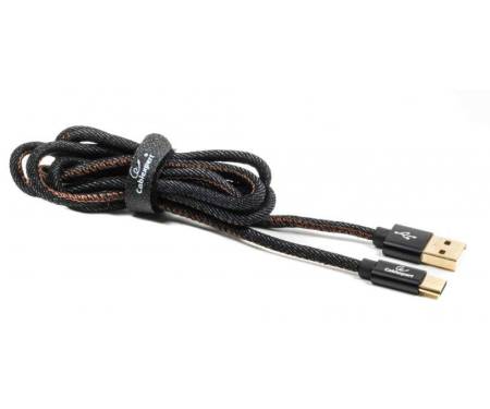 Кабель Cablexpert (CCPB-C-USB-04BK) USB 2.0 A - USB Type-C, премиум, 1м, черный