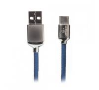 Кабель Cablexpert (CCPB-C-USB-07B) USB 2.0 A - USB Type-C, премиум, 1м, синий