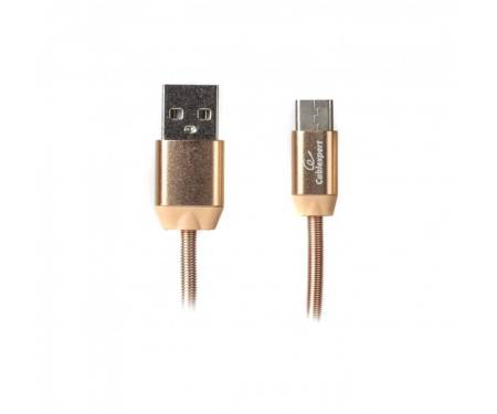 Кабель Cablexpert (CCPB-C-USB-08G) USB 2.0 A - USB Type-C, премиум, 1м, золотистый