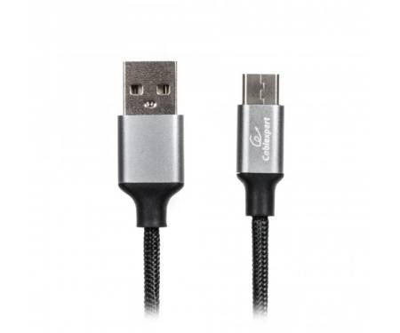 Кабель Cablexpert (CCPB-C-USB-09BK) USB 2.0 A - USB Type-C, премиум, 1м, черный