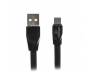 Кабель Cablexpert (CCPB-M-USB-01BK) USB 2.0 A - microB, премиум, плоский, 1м, черный