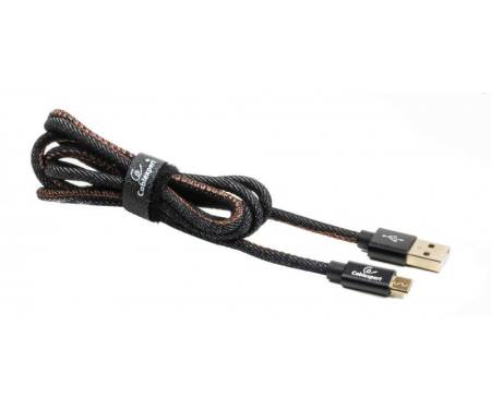 Кабель Cablexpert (CCPB-M-USB-04BK) USB 2.0 A - microB, премиум, 1м, черный