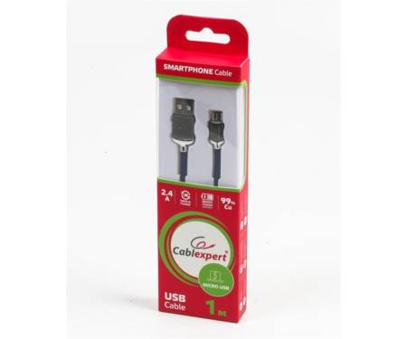 Кабель Cablexpert (CCPB-M-USB-07B) USB 2.0 A - microUSB B, премиум, 1м, синий