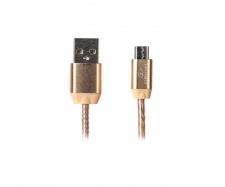 Кабель Cablexpert (CCPB-M-USB-08G) USB 2.0 A - microUSB B, премиум, 1м, золотистый