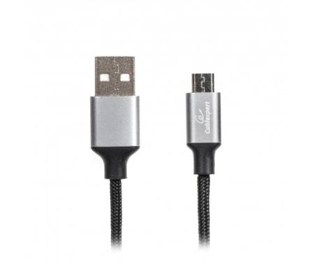 Кабель Cablexpert (CCPB-M-USB-09BK) USB 2.0 A - microB, премиум, 1м, черный