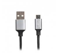 Кабель Cablexpert (CCPB-M-USB-09BK) USB 2.0 A - microB, премиум, 1м, черный