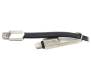 Кабель Cablexpert (CCPB-ML-USB-05BK) USB 2.0 BM - Lightning + microUSB, премиум, плоский, 1м, черный