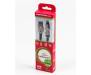 Кабель Cablexpert (CCPB-ML-USB-05BK) USB 2.0 BM - Lightning + microUSB, премиум, плоский, 1м, черный