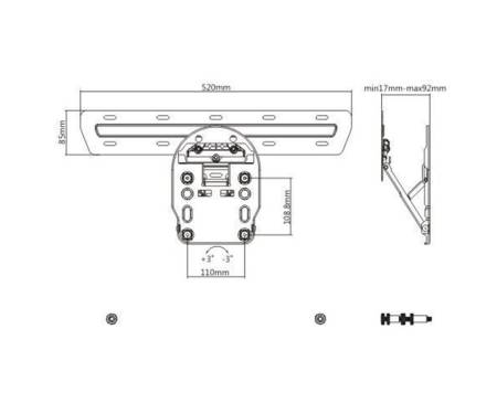 Кронштейн Brateck LED-13Q
