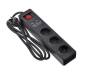 Фильтр питания 2E (2E-U03ESUM1.8) 3хSchuko, 2хUSB, 1.8 м, черный