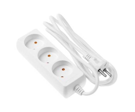 Фильтр питания 2E (2E-U03M1.8) 3 розетки, 1.8 м, белый