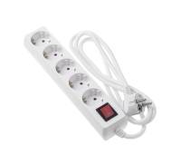 Фильтр питания 2E (2E-U05ESM1.8) 5хSchuko, 1.8 м, белый